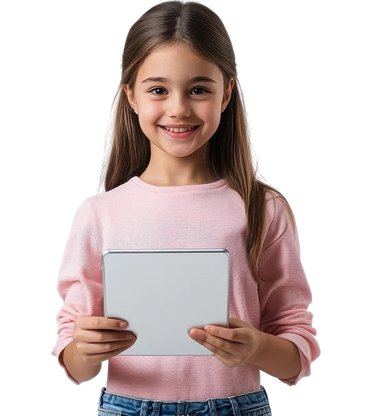 Beeinstein - Home, Student holding tablet