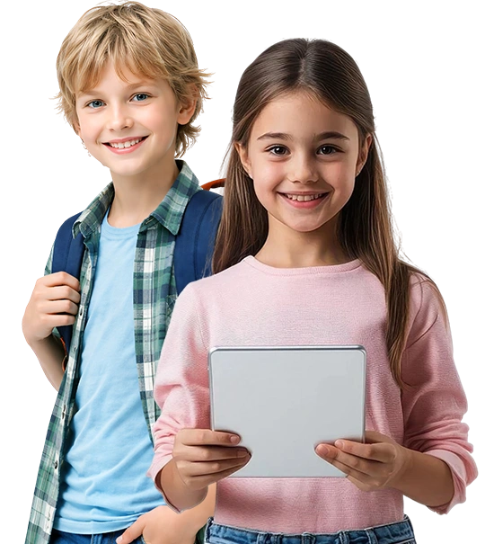 Beeinstein - Home, Two elementary students